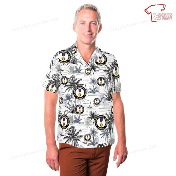 US Army Combat Wounded Veteran Purple Heart Hawaiian Shirt US Army Combat Wounded Veteran Purple Heart Hawaiian Shirt