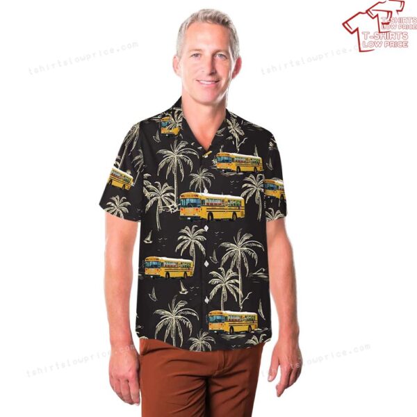1990s Blue Bird TC-2000 RE In Australia Hawaiian Shirt 1990s Blue Bird TC-2000 RE In Australia Hawaiian Shirt