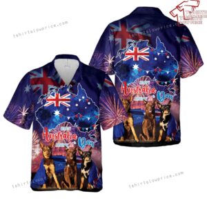 Aussie Dogs Australia Day Hawaiian Shirt