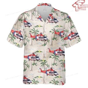 Australia Ambulance Victoria Augusta Westland AW139 Hawaiian Shirt
