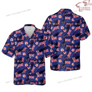 Australia New South Wales Flag Pattern Hawaiian Shirt