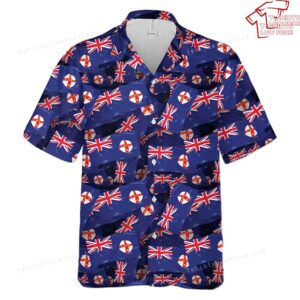 Australia New South Wales Flag Pattern Hawaiian Shirt