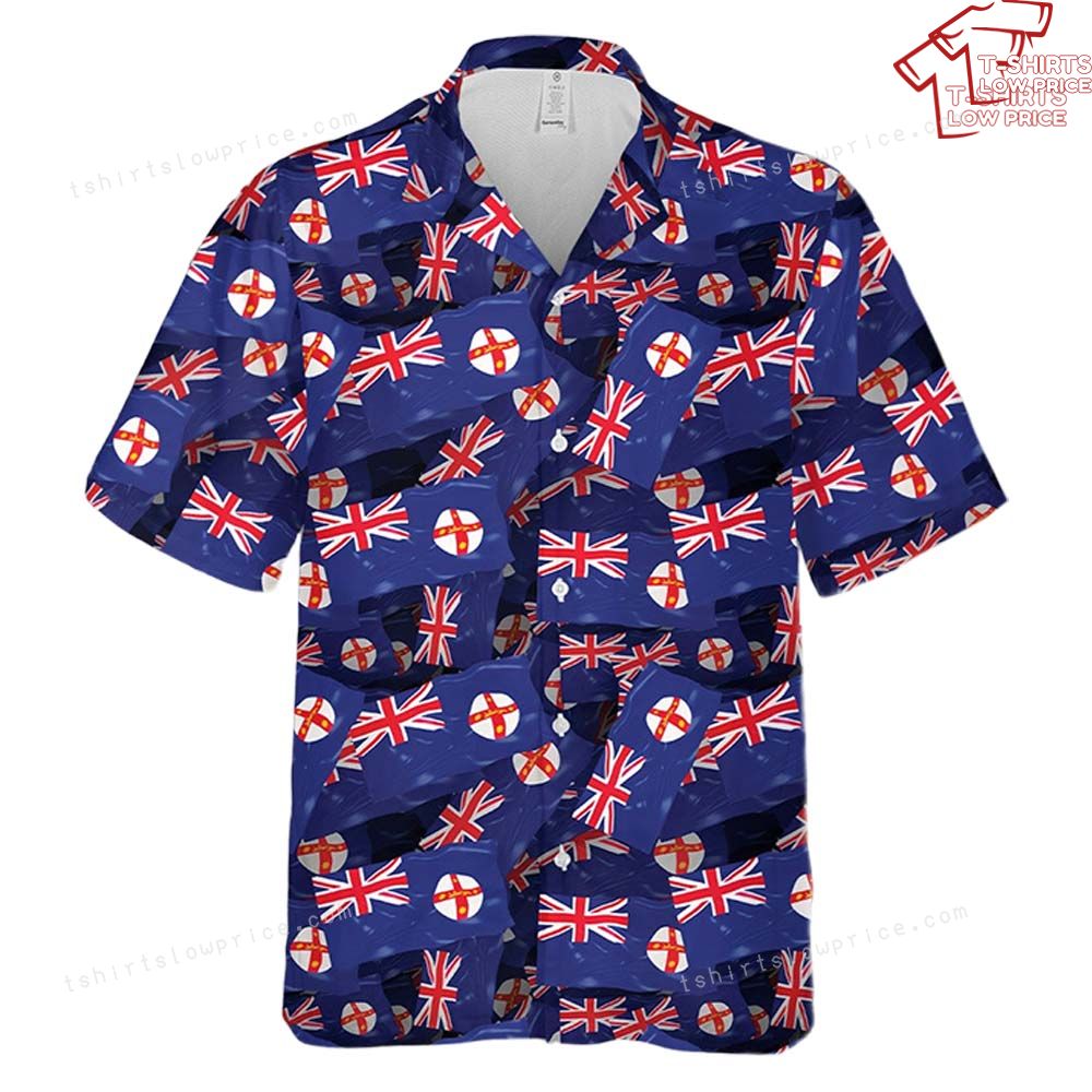 Australia New South Wales Flag Pattern Hawaiian Shirt 2 Australia New South Wales Flag Pattern Hawaiian Shirt 2