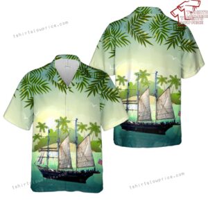 Australia STS Leeuwin II Tall Ship Hawaiian Shirt