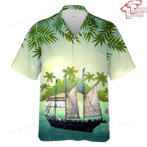 Australia STS Leeuwin II Tall Ship Hawaiian Shirt