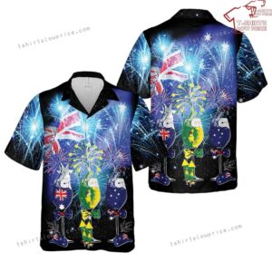 Australia Wine, Australia Day Hawaiian Shirt