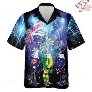 Australia Wine, Australia Day Hawaiian Shirt