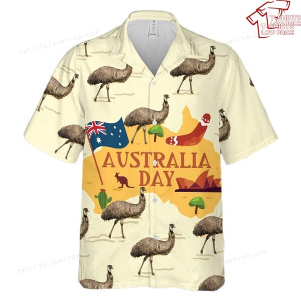Emu Australia Hawaiian Shirt Emu Australia Hawaiian Shirt