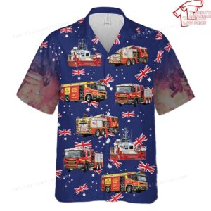 Fire Rescue Victoria (FRV) Australia Day Hawaiian Shirt