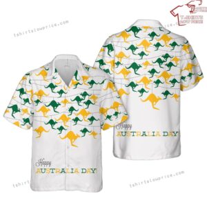 Kangaroo Ornament Australia Day Hawaiian Shirt