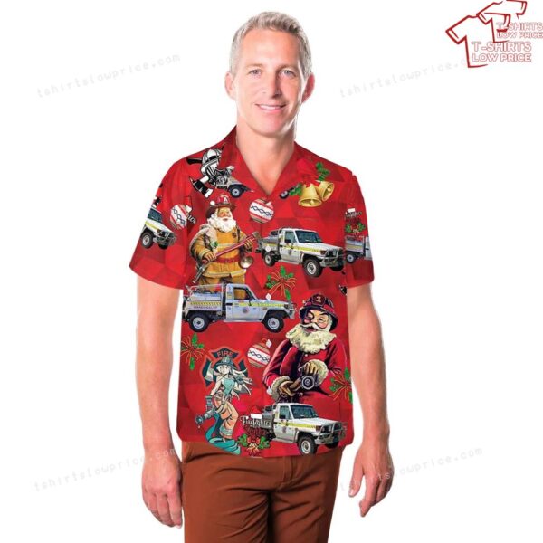 Mandogalup, Western Australia, Mandogalup Bush Fire Brigade Christmas Hawaiian Shirt Mandogalup, Western Australia, Mandogalup Bush Fire Brigade Christmas Hawaiian Shirt