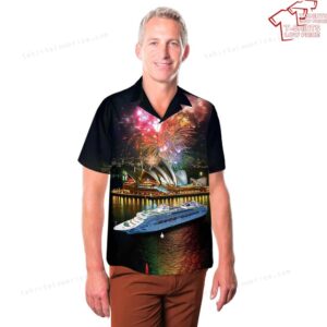 PO Cruises Celebrates Australia Day in Sydney Harbour Hawaiian Shirt 3