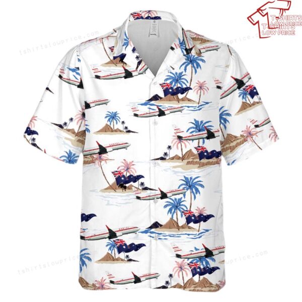 Qantas Boeing 737-838, Australia Day Hawaiian Shirt Qantas Boeing 737-838, Australia Day Hawaiian Shirt