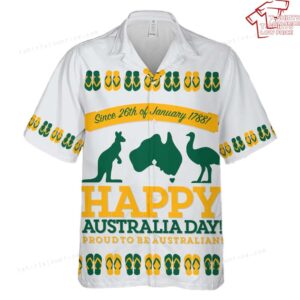 Retro sash Australia Day Hawaiian Shirt