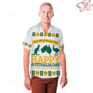 Retro sash Australia Day Hawaiian Shirt 3