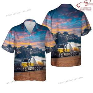 Shell Australia 2AB-quad tanker road train Hawaiian Shirt