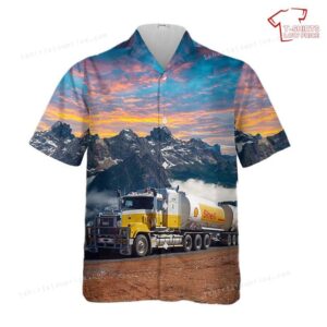 Shell Australia 2AB-quad tanker road train Hawaiian Shirt