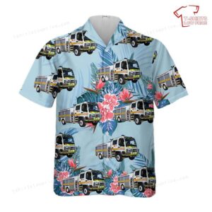 South Australia Country Fire Service (SACFS) Hahndorf Pumper Fire Truck Hawaiian Shirt