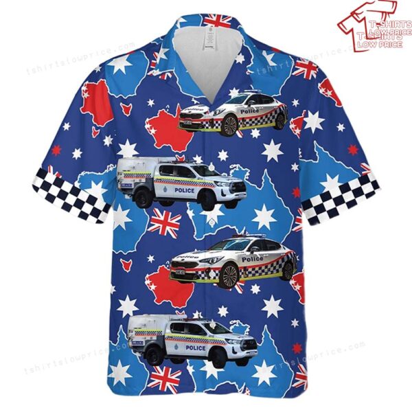 Western Australia Police Force Australia Day Hawaiian Shirt Western Australia Police Force Australia Day Hawaiian Shirt