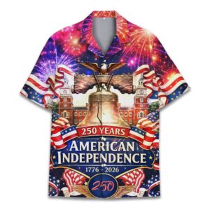 Happy Fourth of July USA Flag Hawaiian Shirt