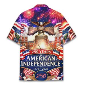 Happy Fourth of July USA Flag Hawaiian Shirt