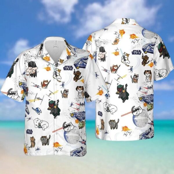 Star Wars Cats Hawaiian Shirt Star Wars Cats Hawaiian Shirt