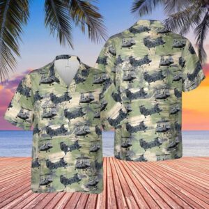 USMC MilitaryBoeing CH-46 Sea Knight Hawaiian Shirt