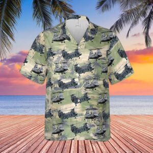 USMC MilitaryBoeing CH-46 Sea Knight Hawaiian Shirt