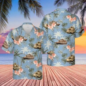M1 Abrams Tank Hawaiian Shirt