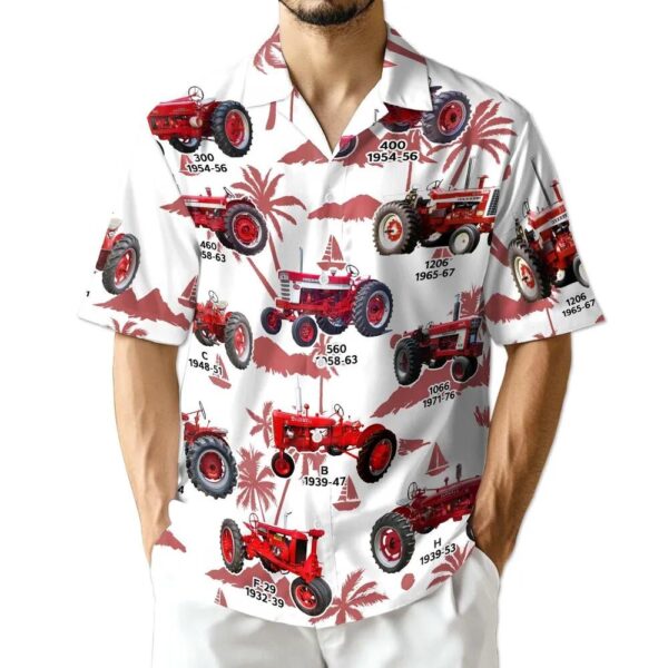Farm Tractor International Harvester Hawaiian Shirt Farm Tractor International Harvester Hawaiian Shirt