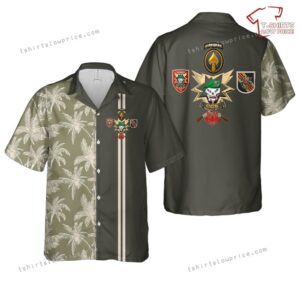 US Army Command and Control South – MACV-SOG CCS Patch Hawaiian Shirt