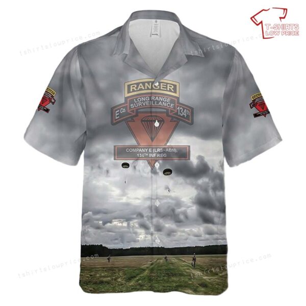 US Army Company E Long Range Surveillance, 134th Infantry Regiment Hawaiian Shirt US Army Company E Long Range Surveillance, 134th Infantry Regiment Hawaiian Shirt