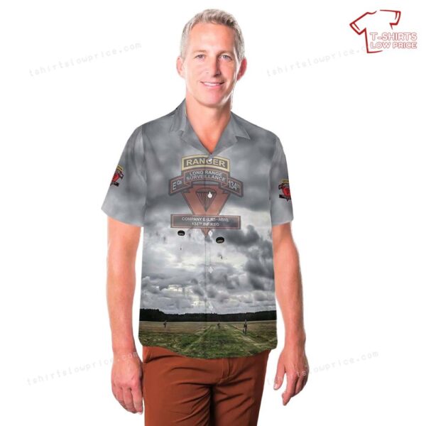 US Army Company E Long Range Surveillance, 134th Infantry Regiment Hawaiian Shirt US Army Company E Long Range Surveillance, 134th Infantry Regiment Hawaiian Shirt