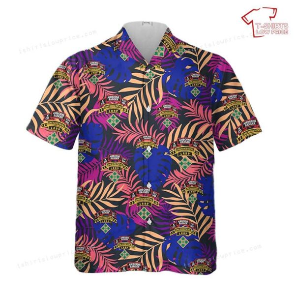 US Army Company K (RANGER), 75TH Infantry (Airborne) Hawaiian Shirt US Army Company K (RANGER), 75TH Infantry (Airborne) Hawaiian Shirt