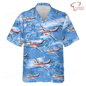 US Army Corps of Engineers Beechcraft 200 airplane Hawaiian Shirt