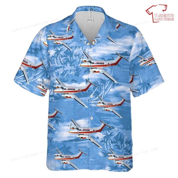 US Army Corps of Engineers Beechcraft 200 airplane Hawaiian Shirt US Army Corps of Engineers Beechcraft 200 airplane Hawaiian Shirt