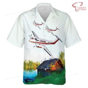 US Army Corps of Engineers Beechcraft 200 Hawaiian Shirt