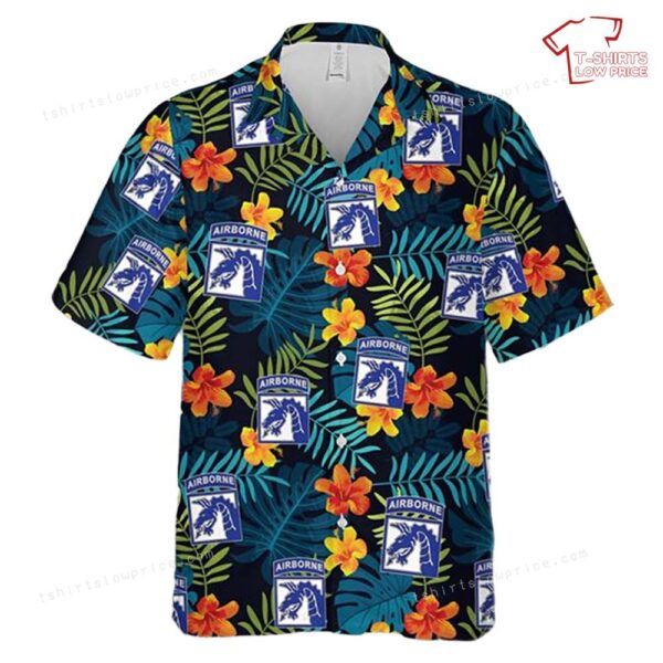 US Army Corps XVIII Airborne Corps Hawaiian Shirt US Army Corps XVIII Airborne Corps Hawaiian Shirt