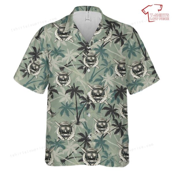US Army Current Army Special Operations Diver Badge Hawaiian Shirt US Army Current Army Special Operations Diver Badge Hawaiian Shirt
