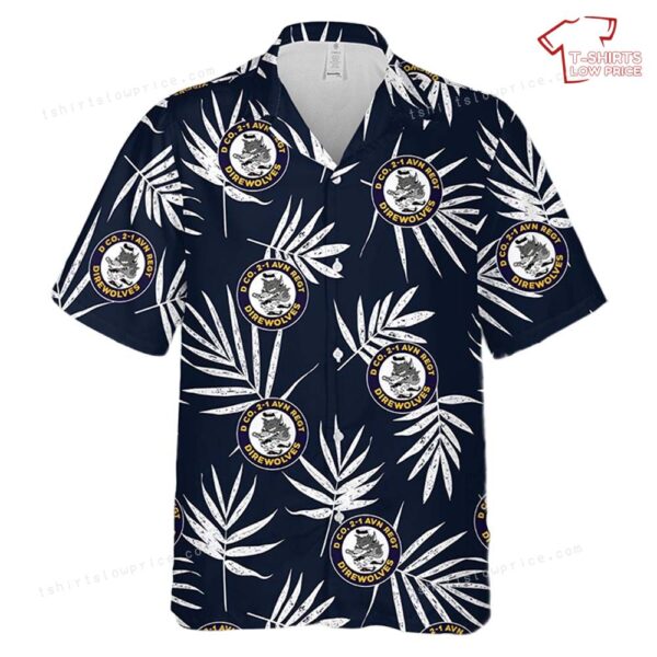 US Army D Co. 2-1 GSAB DIREWOLVES Hawaiian Shirt US Army D Co. 2-1 GSAB DIREWOLVES Hawaiian Shirt