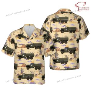 US Army Diamond T 967 Cargo Hawaiian Shirt