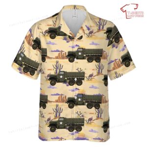 US Army Diamond T 967 Cargo Hawaiian Shirt