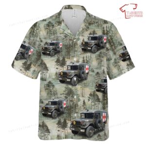 US Army Dodge M43 Ambulance (3-4 ton) Hawaiian Shirt