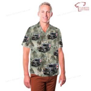 US Army Dodge M43 Ambulance 3 4 ton Hawaiian Shirt 3