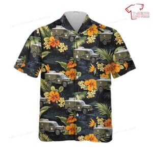 US Army Dodge T214-WC54 Ambulance Hawaiian Shirt