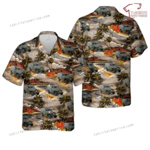 US Army Dodge WC-27 Ambulance Hawaiian Shirt