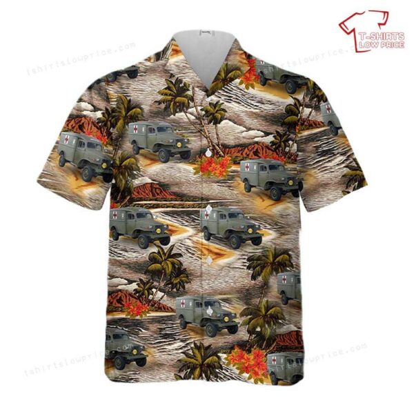 US Army Dodge WC-27 Ambulance Hawaiian Shirt US Army Dodge WC-27 Ambulance Hawaiian Shirt