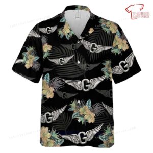 US Army Door Gunner Badge (Wings) Hawaiian Shirt