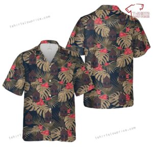 US Army Dress Chevron Hospital Sergeant 1916-1918 Hawaiian Shirt