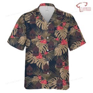 US Army Dress Chevron Hospital Sergeant 1916-1918 Hawaiian Shirt